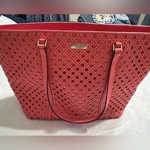 Kate Spade large coral tote